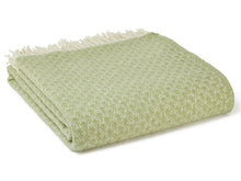 Load image into Gallery viewer, Isobel Crescent Pure New Wool Throw - Fern
