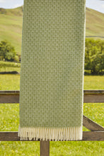 Load image into Gallery viewer, Isobel Crescent Pure New Wool Throw - Fern
