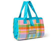 Load image into Gallery viewer, Festival Waterproof Picnic Blanket - Rainbow Check
