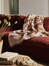 Load image into Gallery viewer, Large Checked Random Recycled Wool Blanket
