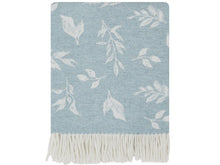 Load image into Gallery viewer, Leaf Merino Lambswool Throw - Topaz
