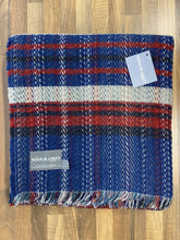 Load image into Gallery viewer, Large Checked Random Recycled Wool Blanket
