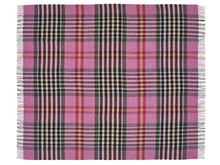 Load image into Gallery viewer, Chesil Check Pure New Wool Throw - Raspberry
