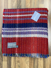 Load image into Gallery viewer, Large Checked Random Recycled Wool Blanket
