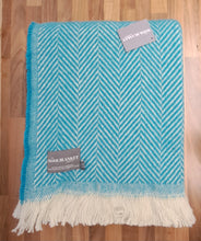 Load image into Gallery viewer, Chevron Recycled Wool Throw - Assorted Colours
