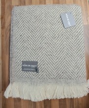Load image into Gallery viewer, Chevron Recycled Wool Throw - Assorted Colours
