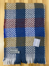 Load image into Gallery viewer, Random Check Celtic Weave Recycled Wool Throw
