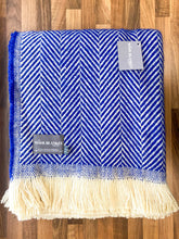 Load image into Gallery viewer, Chevron Recycled Wool Throw - Assorted Colours
