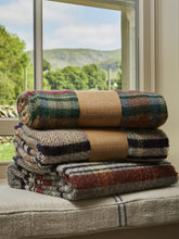Load image into Gallery viewer, Small Checked Random Recycled Wool Blanket
