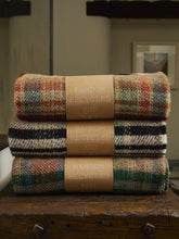 Load image into Gallery viewer, Small Checked Random Recycled Wool Blanket
