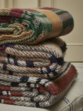 Load image into Gallery viewer, Small Checked Random Recycled Wool Blanket
