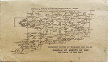 Load image into Gallery viewer, Ordnance Survey Isle of Wight, Southampton and Portsmouth, published and printed on cloth in 1929 - The Seaview Collection
