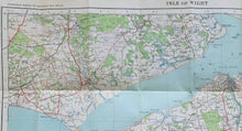 Load image into Gallery viewer, Ordnance Survey Map of the Isle of Wight, published and printed c.1928
