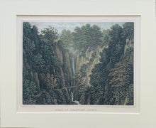Load image into Gallery viewer, Isle of Wight Shanklin Chine,  Antique Hand Coloured Engraving with Mount, 1847
