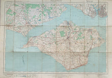 Load image into Gallery viewer, Ordnance Survey Map of the Isle of Wight, published and printed in 1919
