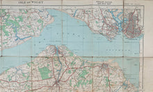 Load image into Gallery viewer, Ordnance Survey Map of the Isle of Wight, published and printed in 1919
