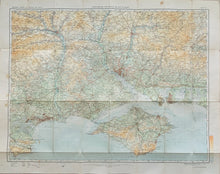 Load image into Gallery viewer, Ordnance Survey Road Map of the Isle of Wight and Portsmouth Published in 1914
