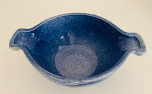 Load image into Gallery viewer, 4 Bright Blue Vintage half pint Soup Bowls from Joe Lester Island Pottery Studio 1953-1978
