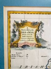 Load image into Gallery viewer, Antique Coloured Map of Isle of Man, framed and glazed, 1766
