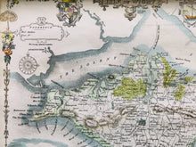 Load image into Gallery viewer, Antique Map of the Isle of Wight, by Thomas Moule c.1855
